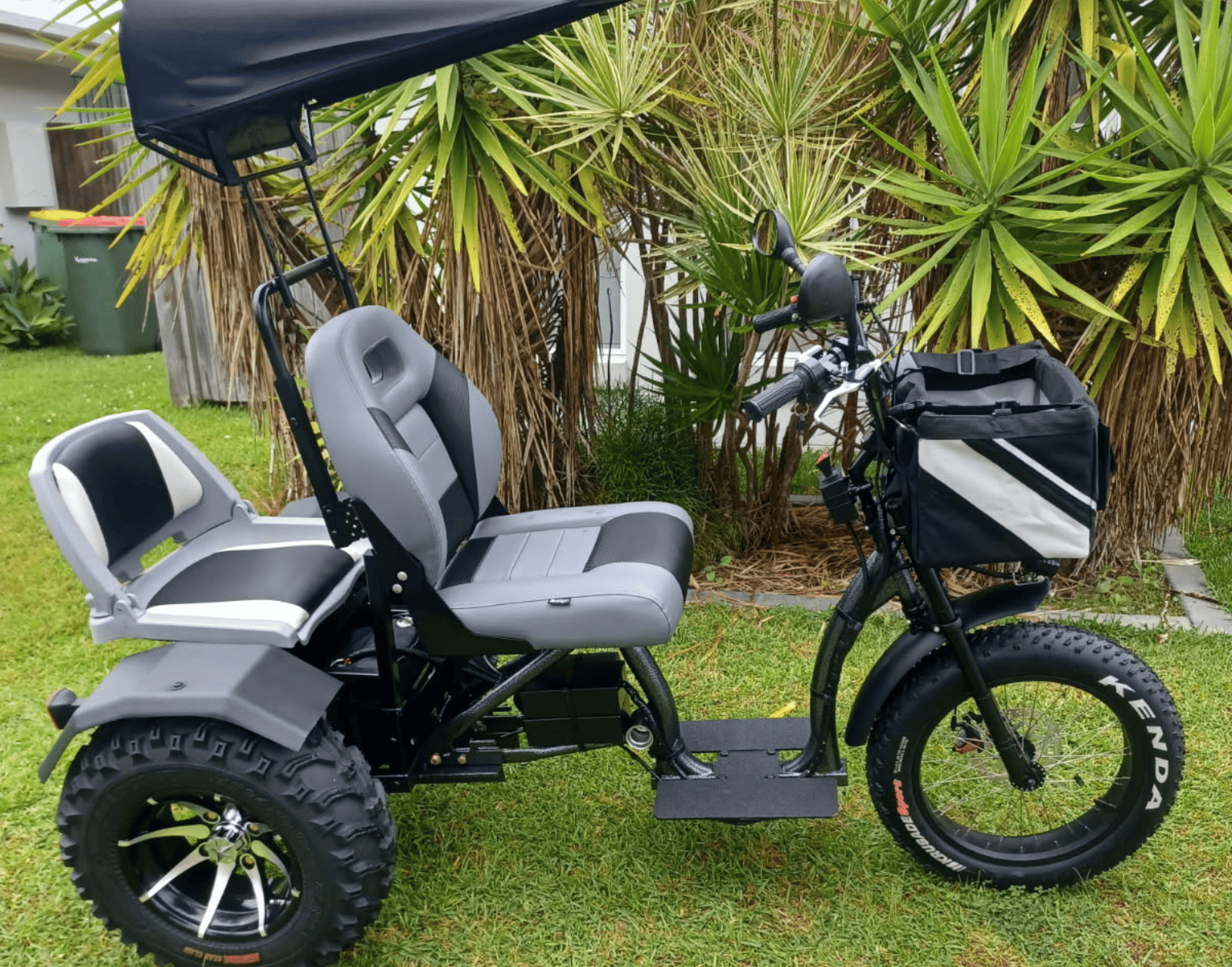 Outdoor two-seat mobility scooter